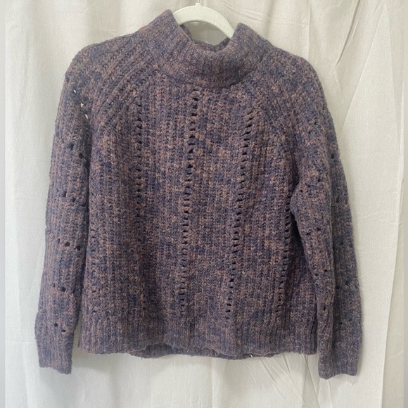 Madewell Pointelle Mockneck Pullover Sweater - Picture 3 of 5